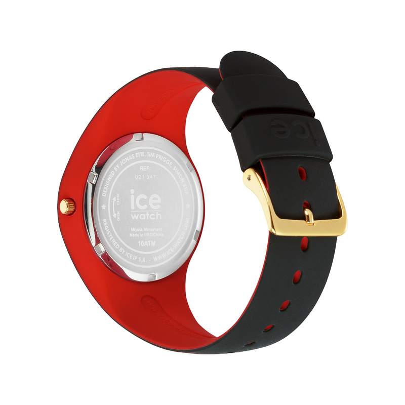 Montre ICE WATCH femme plastique noir bracelet caoutchouc noir - vue 3