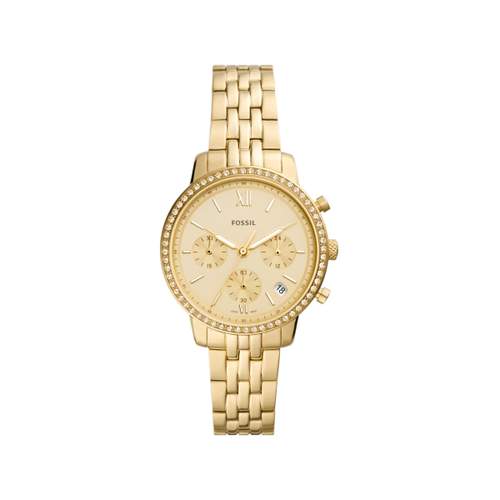 FOSSIL Neutra stalen chronograaf dameshorloge