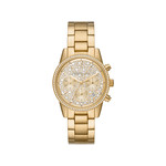Montre MICHAEL KORS femme Ritz chronographe acier doré - vue 1