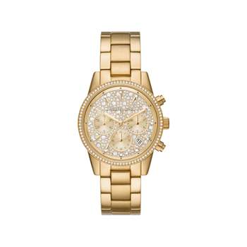 MICHAEL KORS dameshorloge Ritz chronograaf verguld staal