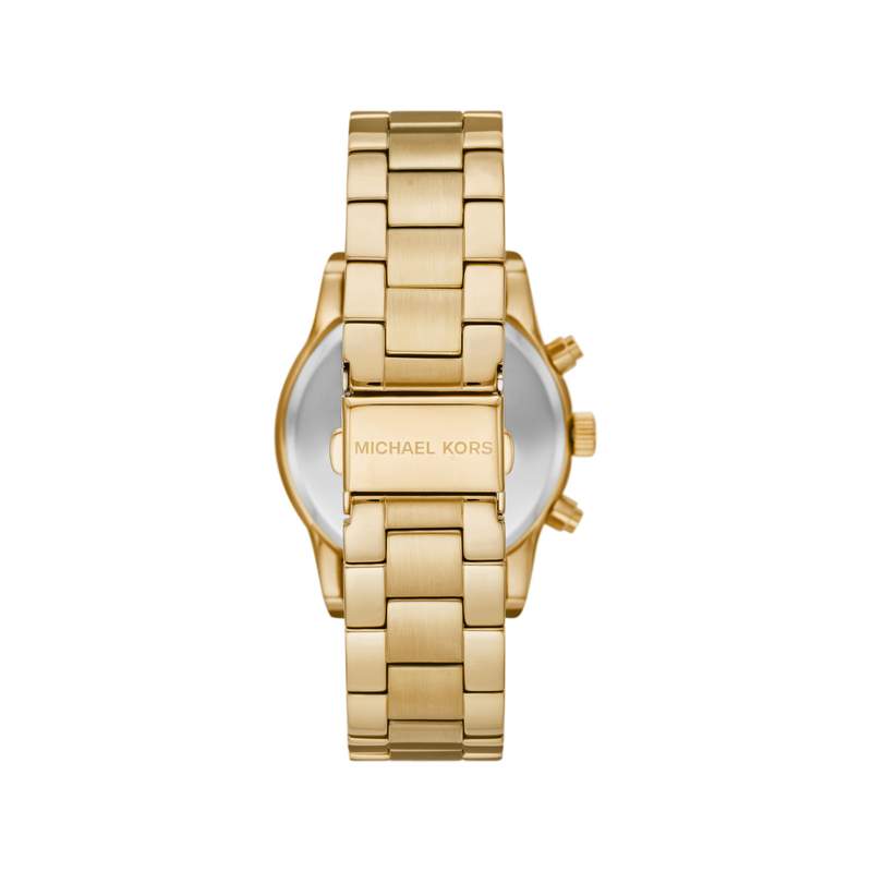 Montre MICHAEL KORS femme Ritz chronographe acier doré - vue 3