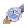Montre FLIK FLAK SHINE IN RAINBOW enfant bracelet tissu recyclé rose - vue V2