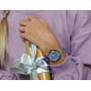 Montre FLIK FLAK SHINE IN RAINBOW enfant bracelet tissu recyclé rose - vue Vporté 1