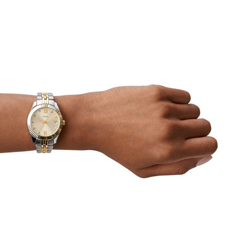 Montre FOSSIL Scarlette Mini femme acier - vue porté 1