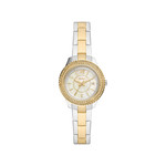 Montre FOSSIL Stella femme bracelet acier doré rose - vue 1