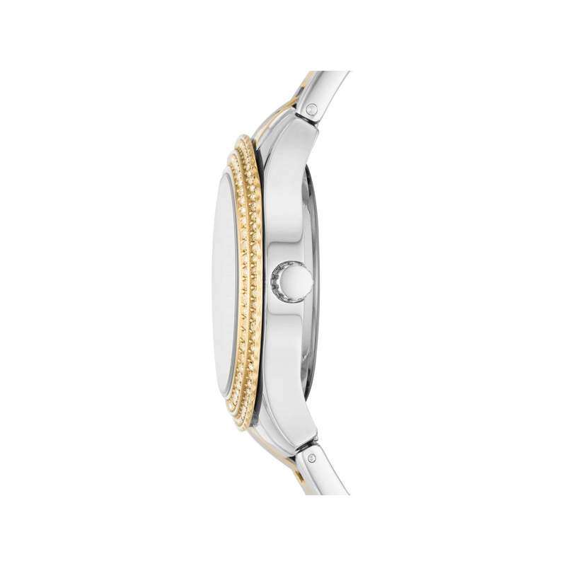 Montre FOSSIL Stella femme bracelet acier doré rose - vue 2