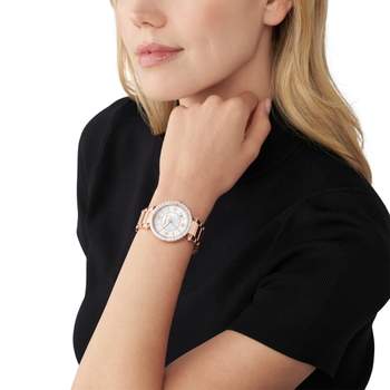 MICHAEL KORS Parker stalen dameshorloge in roségoud