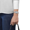 Montre TISSOT Carson Moonphase femme cadran gris bracelet acier inoxydable - vue Vporté 1