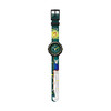 Montre Flik Flak Wizarmazing enfant plastique biosourcé noir bracelet PET vert magicien - vue VD1