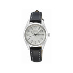 Montre SEIKO classique femme bracelet cuir noir - vue 1