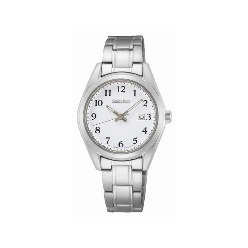 Montre SEIKO classique femme bracelet acier - vue 1