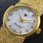 Montre LIP Henriette femme bracelet métal doré - vue D1