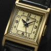 Montre LIP Churchill femme acier doré bracelet cuir noir - vue VD1