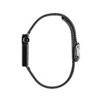 Montre LIP Mach 2000 Mini Moon femme acier noir bracelet métal noir - vue 2