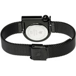Montre LIP Mach 2000 Mini Moon femme acier noir bracelet métal noir - vue 3