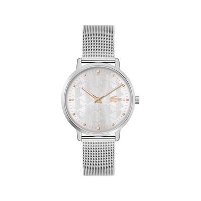 Montre LACOSTE crocorigin femme bracelet acier gris