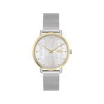 Montre LACOSTE crocorigin femme bracelet acier gris - vue 1