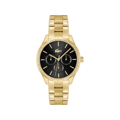 Montre LACOSTE providence femme bracelet acier doré jaune