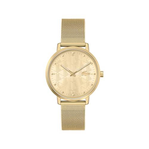 Montre LACOSTE Crocorigin femme bracelet acier doré jaune