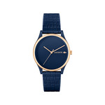Montre LACOSTE Crocodelle femme TR90 bleu bracelet silicone bleu - vue 1