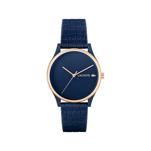 Montre LACOSTE Crocodelle femme TR90 bleu bracelet silicone bleu