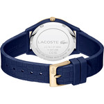 Montre LACOSTE Crocodelle femme TR90 bleu bracelet silicone bleu - vue 3