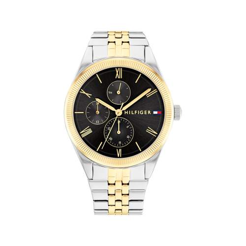 Montre TOMMY HILFIGER Monica femme bracelet acier bicolore jaune