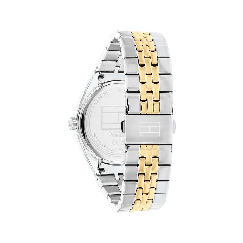 Montre TOMMY HILFIGER Monica femme bracelet acier bicolore jaune - vue 3