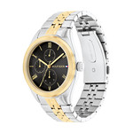 Montre TOMMY HILFIGER Monica femme bracelet acier bicolore jaune - vue D1