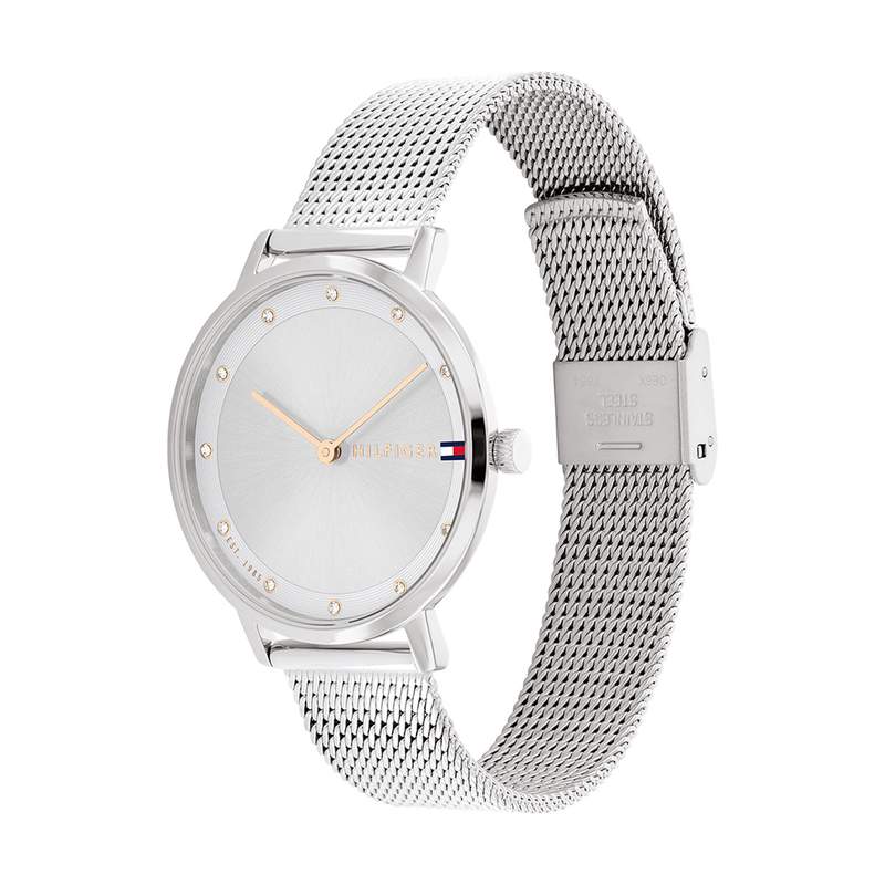 Montre TOMMY HILFIGER Pippa femme bracelet acier gris - vue D1
