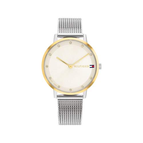 TOMMY HILFIGER Pippa dameshorloge roestvrij stalen armband goud grijs