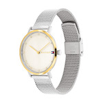 Montre TOMMY HILFIGER Pippa femme acier doré bracelet acier gris - vue D1