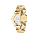 Montre TOMMY HILFIGER Tea le femme bracelet acier doré jaune - vue 3