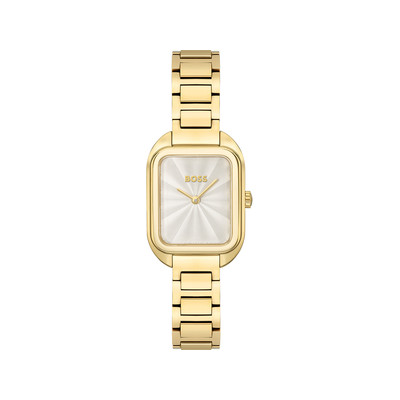 Montre BOSS Business femme bracelet acier doré jaune - vue 1