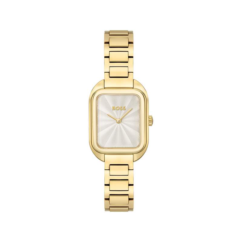 Montre BOSS Business femme bracelet acier doré jaune - vue 1