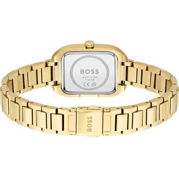 BOSS Business dameshorloge met gouden roestvrijstalen armband