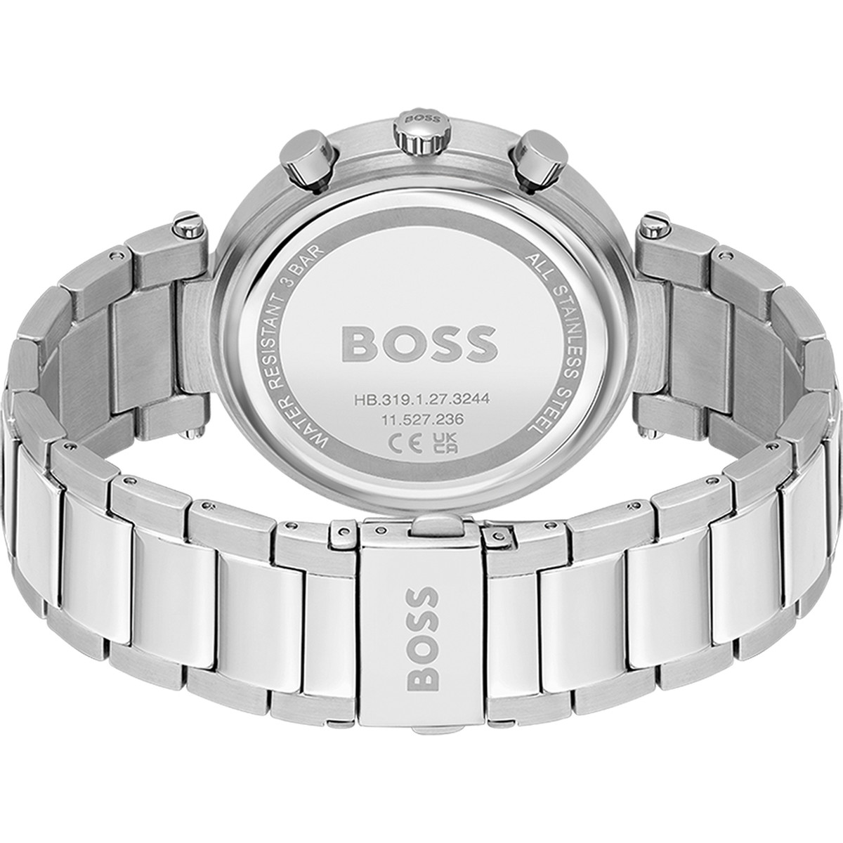 Montre BOSS Sport Lux femme bracelet acier gris - vue 3
