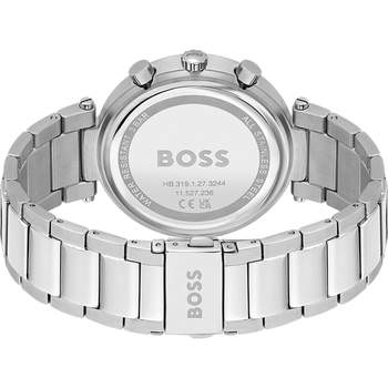 BOSS Sport Lux dameshorloge met grijze roestvrijstalen horlogeband