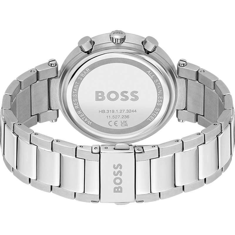 Montre BOSS Sport Lux femme bracelet acier gris - vue 3