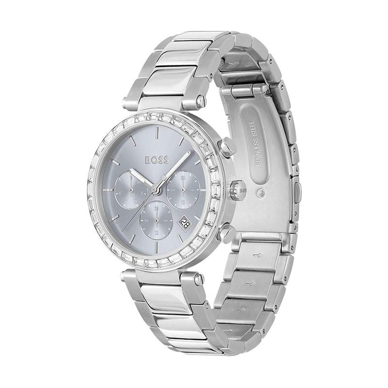 Montre BOSS Sport Lux femme bracelet acier gris - vue D1