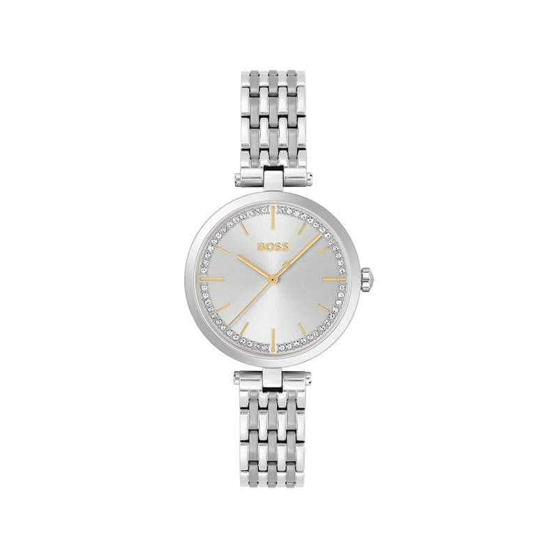 Montre BOSS Business femme bracelet acier gris - vue 1