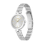 Montre BOSS Business femme bracelet acier gris - vue D1