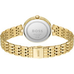 Montre BOSS Business femme bracelet acier doré jaune - vue 3
