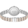 Montre BOSS business femme bracelet acier bicolore rose - vue V3
