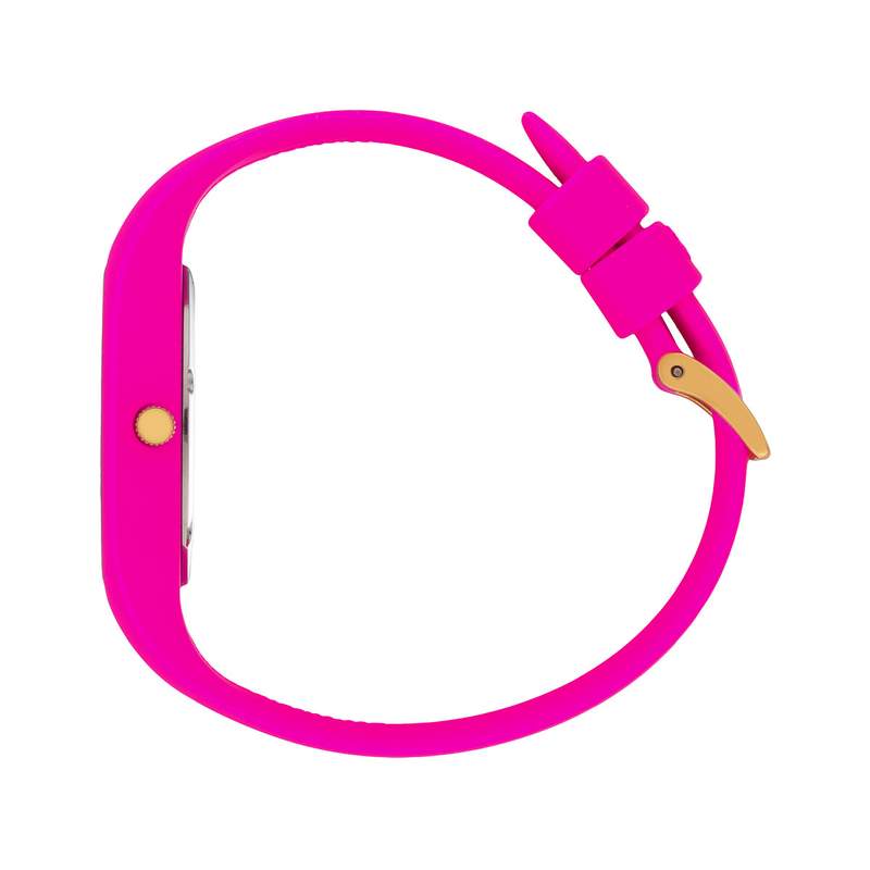 Montre ICE WATCH Ice Glitter femme plastique rose bracelet silicone rose - vue 2