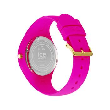 ICE WATCH Ice Glitter dameshorloge roze kunststof roze siliconen band
