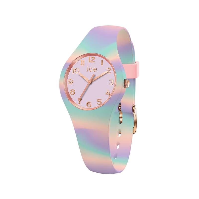 Montre ICE WATCH Ice Tie and Dye femme bracelet silicone violet clair - vue 1