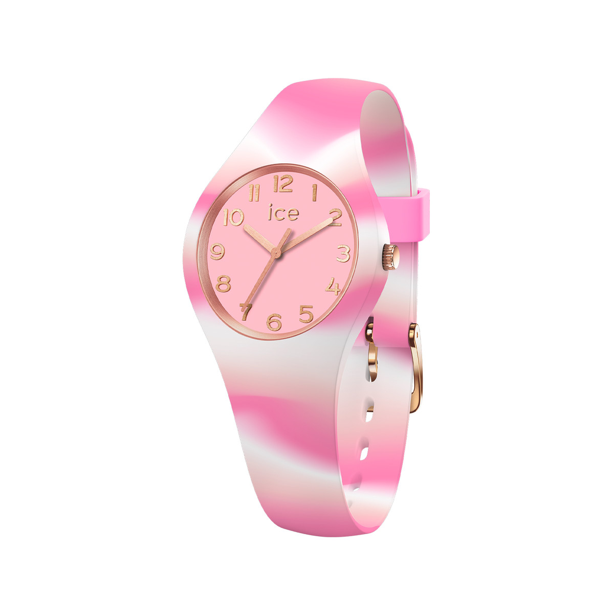 Montre ICE WATCH Ice Tie and Dye femme bracelet silicone rose