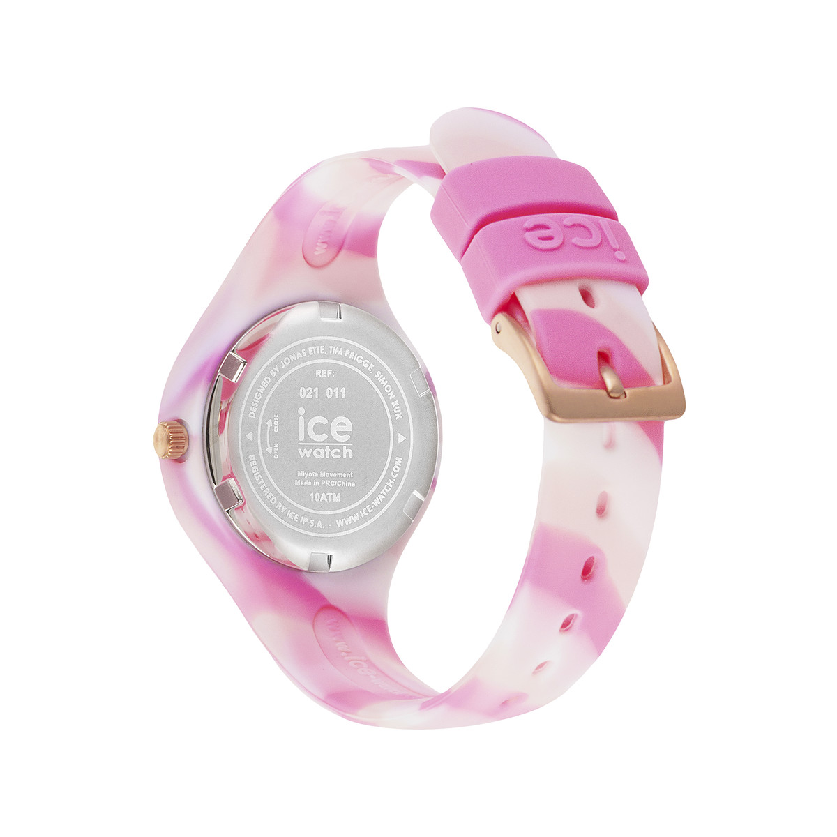 Montre ICE WATCH Ice Tie and Dye femme bracelet silicone rose - vue 3