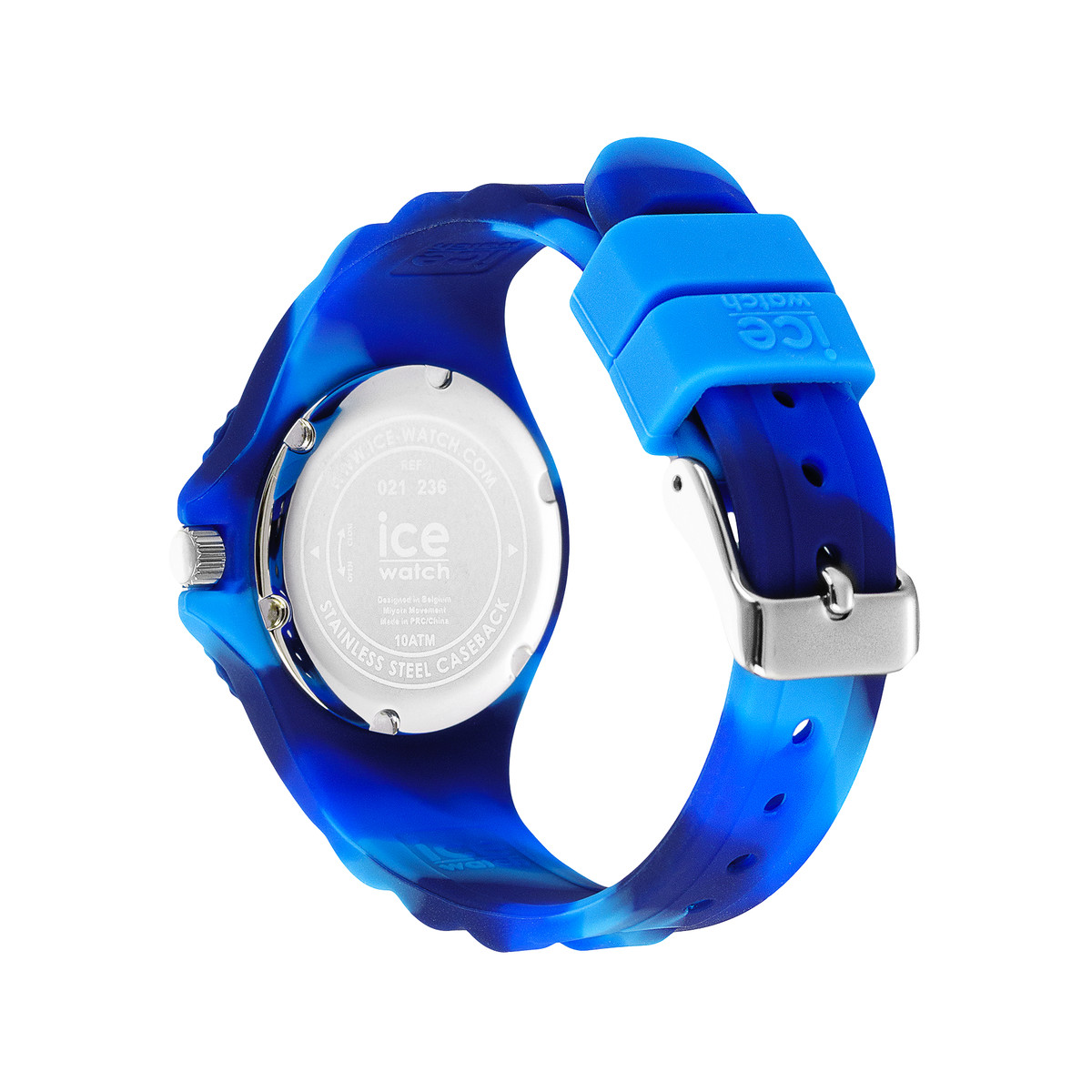 Montre ICE WATCH Ice Tie and Dye enfant bracelet silicone bleu - vue 3